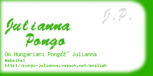 julianna pongo business card